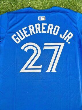 Kids Gurrero Toronto Bluejays Home Blue Baseball Jersey - New With Tags